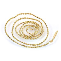 14K Yellow Gold 20 Inch Rope Chain 5.7 Grams - £295.84 GBP