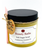 Frankincense Soft Sugar Scrub Exfoliating Bath Scrub holiday gift for he... - $9.45