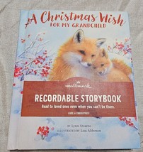 Hallmark Recordable HC Storybook A Christmas Wish For My Grandchild  NEW - £17.39 GBP