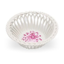 Herend Openwork Basket, Hand Painted Cache Pot, Small Porcelain Planter,... - $44.85