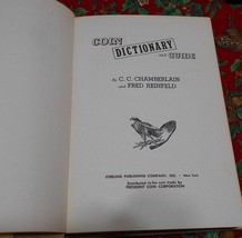 Coin Dictionary and Guide by C. Chamberlain 1960, Old Reference Book Col... - £14.97 GBP