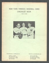 New York Yankees Baseball Card Checklist Book 1978-all cards from 1948 thru 1... - $101.85