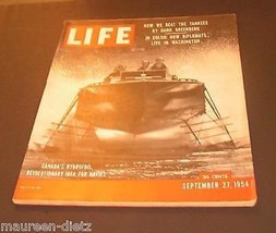 LIFE Magazine - September 27, 1954 - Hydrofoils, boat [Single Issue Magazine] H - £7.00 GBP