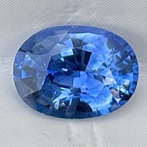 Natural Blue Sapphire 1.17 Cts Oval Cut Loose Gemstone Ceylon Jewelry Gift - £520.84 GBP