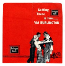 1963 Burlington Route Ticket Jacket with Autumn Tour Tickets &amp; Passenger... - $27.69