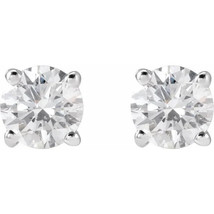14K White 3/4 CTW Lab-Grown Diamond Stud Earrings - £918.37 GBP