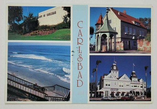 Postcard Carlsbad Points of Interests California 1993 USA Pacific Ocean - $5.75