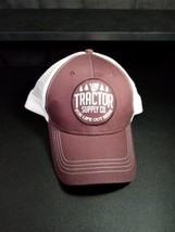 Tractor Supply Company TSC Truckers Hat Cap Mesh Brown Whit Adjustable Snapback  - £11.18 GBP