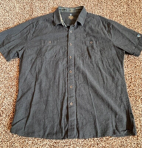 Kuhl Shirt Men&#39;s Short Sleeve Button Down Linen Outdoor Camping Hiking XXL - £28.19 GBP