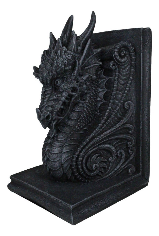 Dragonstone Gothic Guardian Of Bibliography Dragon Bookend Set of Two Figurine Item image 6