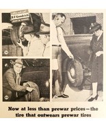 1947 Goodrich Silvertowns Tires Advertisement Outwear Prewar Automobilia... - €21,39 EUR
