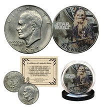 Chewbacca - Star Wars Officially Licensed 1976 Eisenhower Ike Dollar U.S. Coin - £9.66 GBP