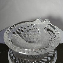 Lalique Concarneau KOI FISH 6” Ashtray  Signed Authentic 6" image 11