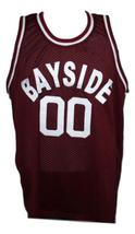 Screech Bayside Saved By The Bell Basketball Jersey New Sewn Maroon Any Size image 4