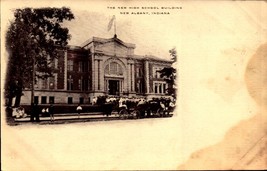 New Albany Indiana New High School Building Udb PRE-1908 Postcard BK60 - £4.63 GBP