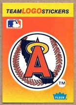 1991 Fleer Team Logo Stickers #NNO California Angels - £1.56 GBP