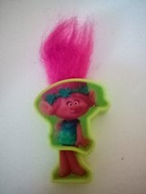 Poppy Troll Figure Cake Topper Promo Pink Hair Premium General Mills Cer... - $4.00