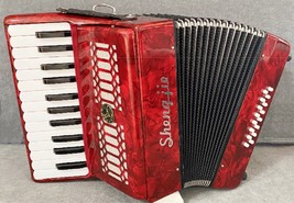 Accordion 16 Bass 25 Keys Red Color Professional Keyboard Instrument - £477.08 GBP
