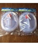 2 Water Storage Bottles 5 Quart Collapsible Travel Camping BPA Free Cont... - $12.16