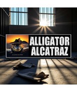 Alligator Alcatraz Border Patrol Front Bumper Sticker or Magnet - Variou... - $3.95+