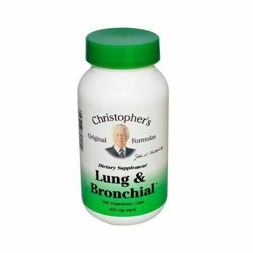 Dr. Christopher's Unisex Lung & Bronchial Formula Vegetarian Capsules 100 count - £16.36 GBP