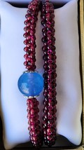 Genuine, Natural Mozambique Garnet Bracelet, With or Without Chalcedony Bead - £8.75 GBP