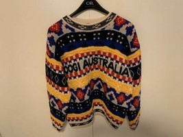 VTG 90s COOGI Australia McGregor Cosby BIGGIE sweater  Textured Sz Large - £368.94 GBP