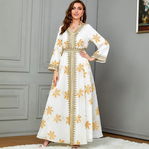 SALE New Moroccan Dubai Kaftans Farasha Abaya Dress Very Fancy Long Gown - $73.51