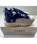 Under Armour Steph Curry GS 3Z6 Blue + White Boys Size 7Y Sneakers New I... - £47.77 GBP