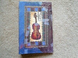 4&quot;x6&quot; Photo Album Blue/Brown w/Violin on Covers - £7.77 GBP