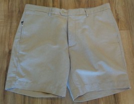 Cremieux Size 42 Waist BERKELEY S45HX465 Khaki Cotton New Mens Flat Front Shorts - £45.94 GBP
