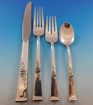 Classic Rose by Reed &amp; Barton Sterling Silver Flatware Set for 12 Servic... - £2,020.25 GBP