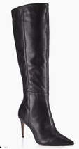 Saks Leather Knee Boots Black 39.5 $450 - £125.82 GBP