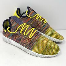 Adidas x Pharrell Williams Men's Tennis HU Sneaker Sz 10.5 Rainbow Knit ... - $39.55