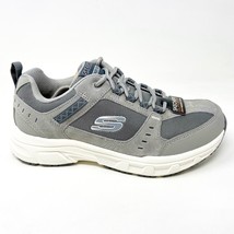 Skechers Oak Canyon Gray White Mens Size 10.5  Extra Wide Memory Foam Sneakers - £47.91 GBP