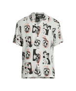 Friday the 13th Men’s Mask Scribble Button Front Shirt, Multicolor Size ... - $31.77 CAD