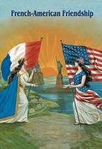 French American Friendship - Art Print - £17.57 GBP+
