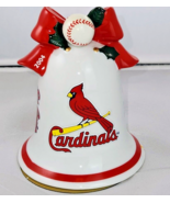 2004 St Louis Cardinals Danbury Mint Santa&#39;s Bell Christmas Ornament &amp; Box - $14.84