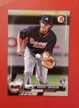 2017 Bowman Dansby Swanson Rookie Rc #57 Atlanta Braves Free Shipping - £1.57 GBP