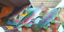 2021, Rainbow Trout Carvings , New body colors! Ready to Ship, Spring colors!! - £44.45 GBP