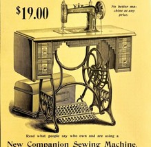 New Companion Sewing Machine 1894 Advertisement Victorian Perry Mason AD... - £15.68 GBP