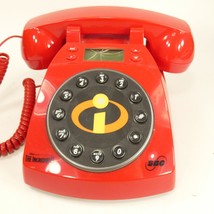 Disney Pixar INCREDIBLES Landline Corded SBC Red Phone Push Button  SFJE4 - £5.49 GBP