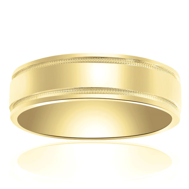 Primary image for 6.0mm 14K Yellow Gold Comfort Fit Wedding Band