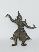Vintage Siam Silver Dancing Man Brooch Pin - £23.94 GBP