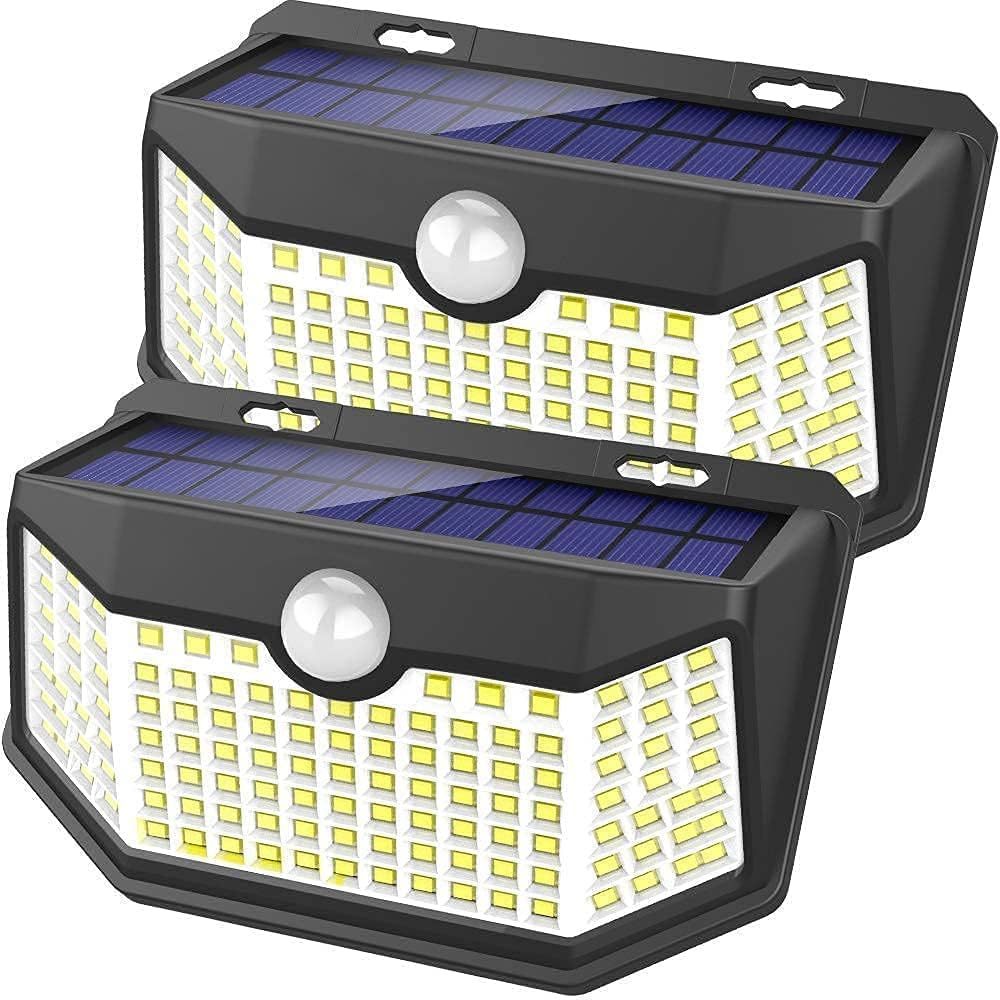 Hmcity Solar Lights Outdoor 120 Led With Lights Reflector And 3 Lighting... - $34.92