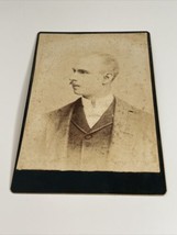 Antique Vintage Cabinet Card Photograph Young Man Portrait OOAK KG - $365.87 MXN