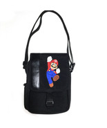 Vintage Super Mario Bros Nintendo DS Carrying Case Soft Travel Bag Black - $56.89 CAD