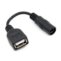 5V Usb Female To Dc Power Jack 5.5X2.1Mm Charge Adpter Cable Compatible For Cell - £12.05 GBP