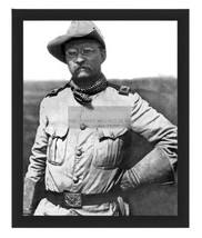 President Theodore &quot;Teddy&quot; Roosevelt Rough Rider In Uniform 8X10 Framed Photo - £19.84 GBP