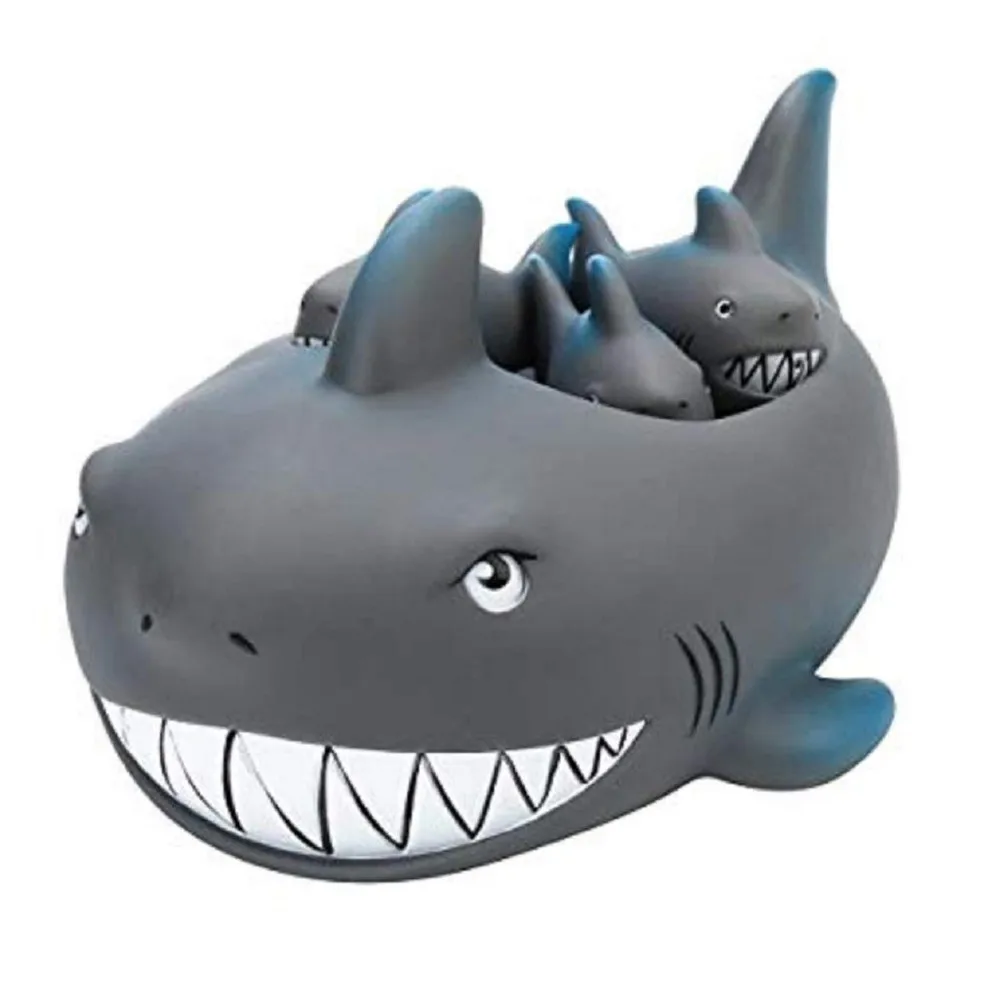 Cute Animal Baby Bath Toys Soft Floating Rubber Duck Shark Floating Bath Tub Toy - £10.23 GBP+
